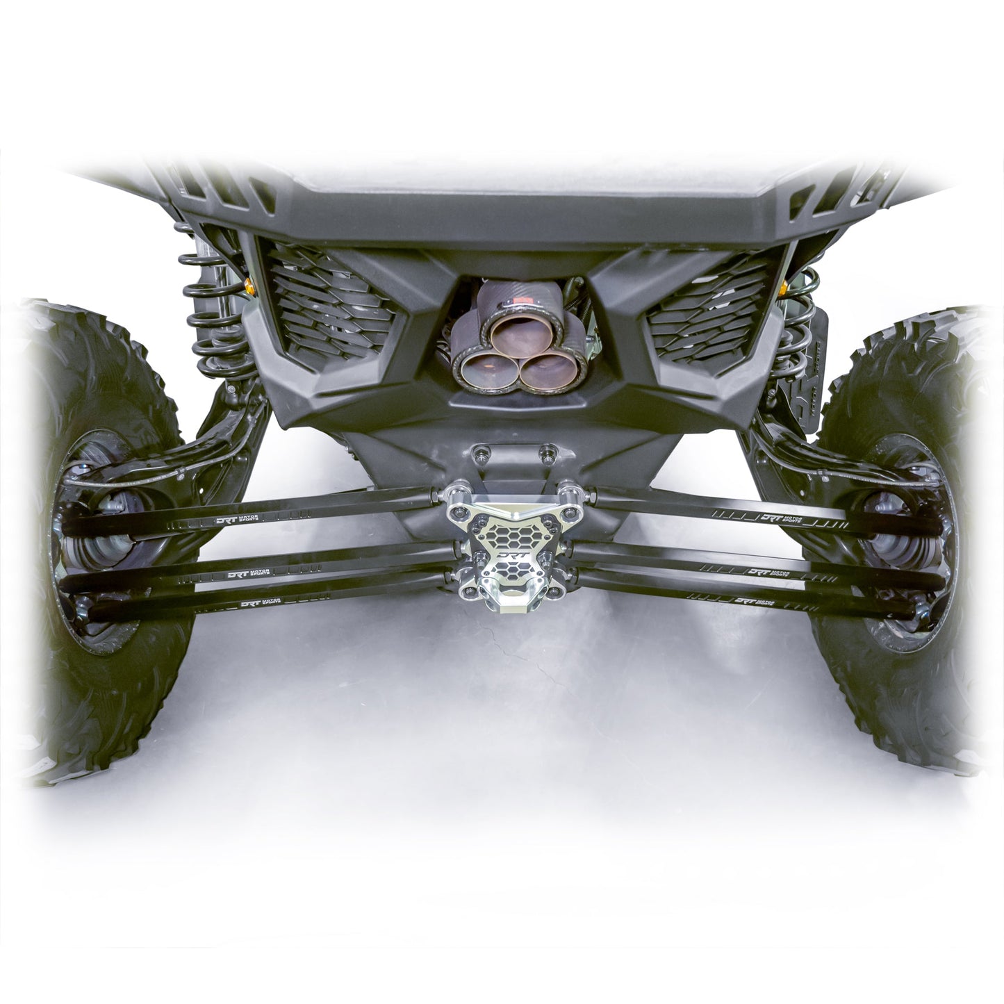 DRT Can‑Am Maverick X3 Billet Aluminum 3‑PC Radius Rod Plate Kit