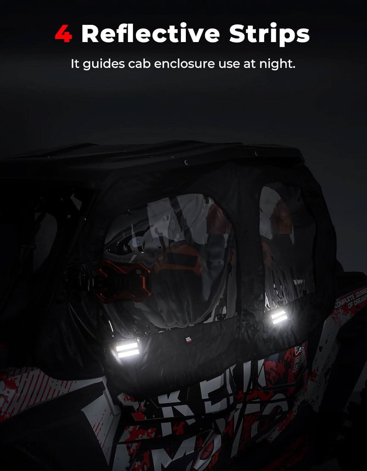 Kemimoto Cab Enclosure With Dome Lights For RZR XP4 1000