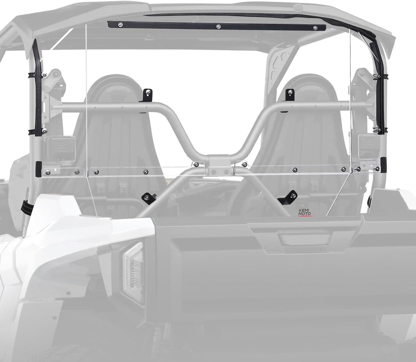 Kemimoto Rear Windshield Hard-Coated for Wolverine RMAX2
