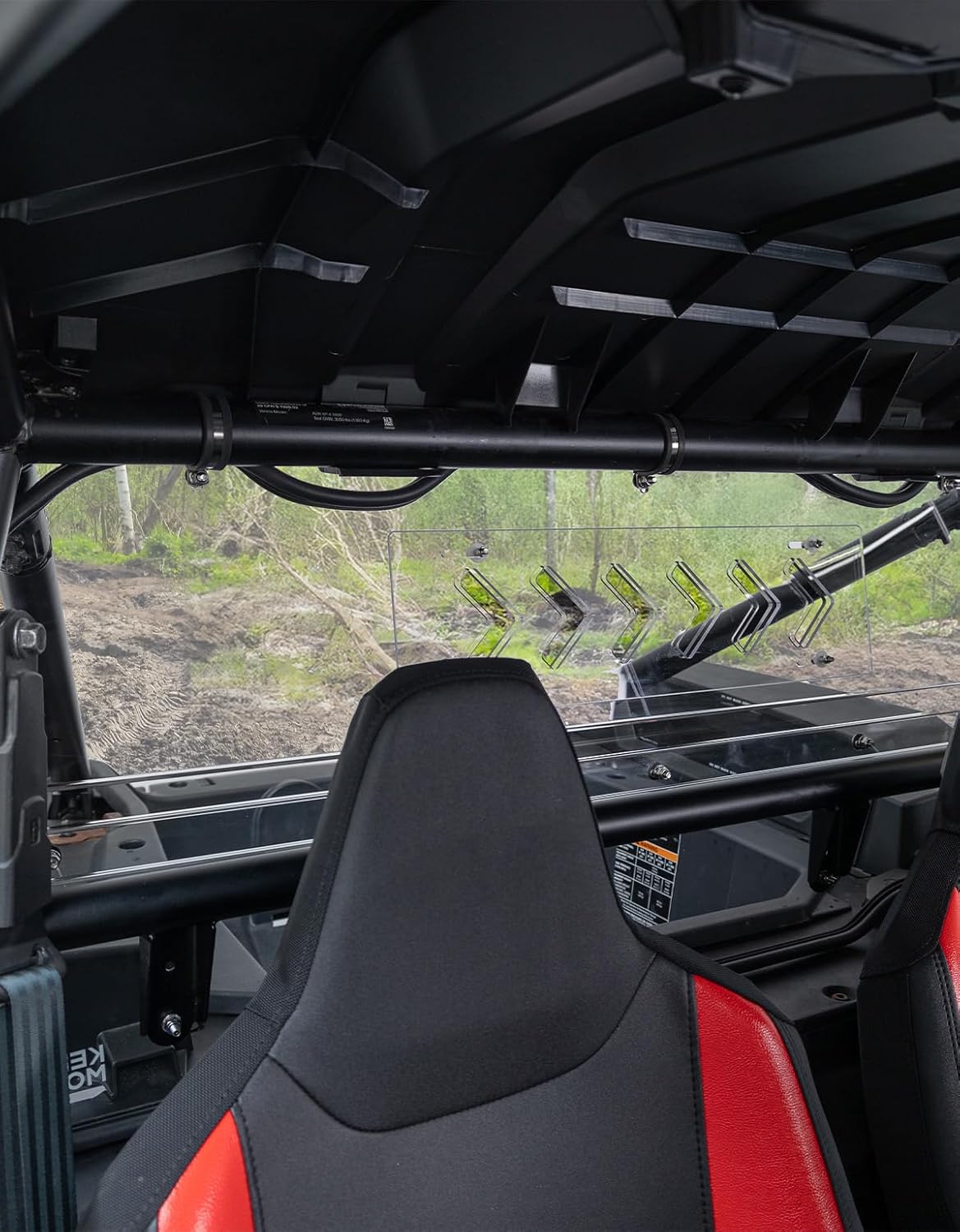 Kemimoto Clear Rear Windshield for Polaris RZR XP 1000 2024-2025