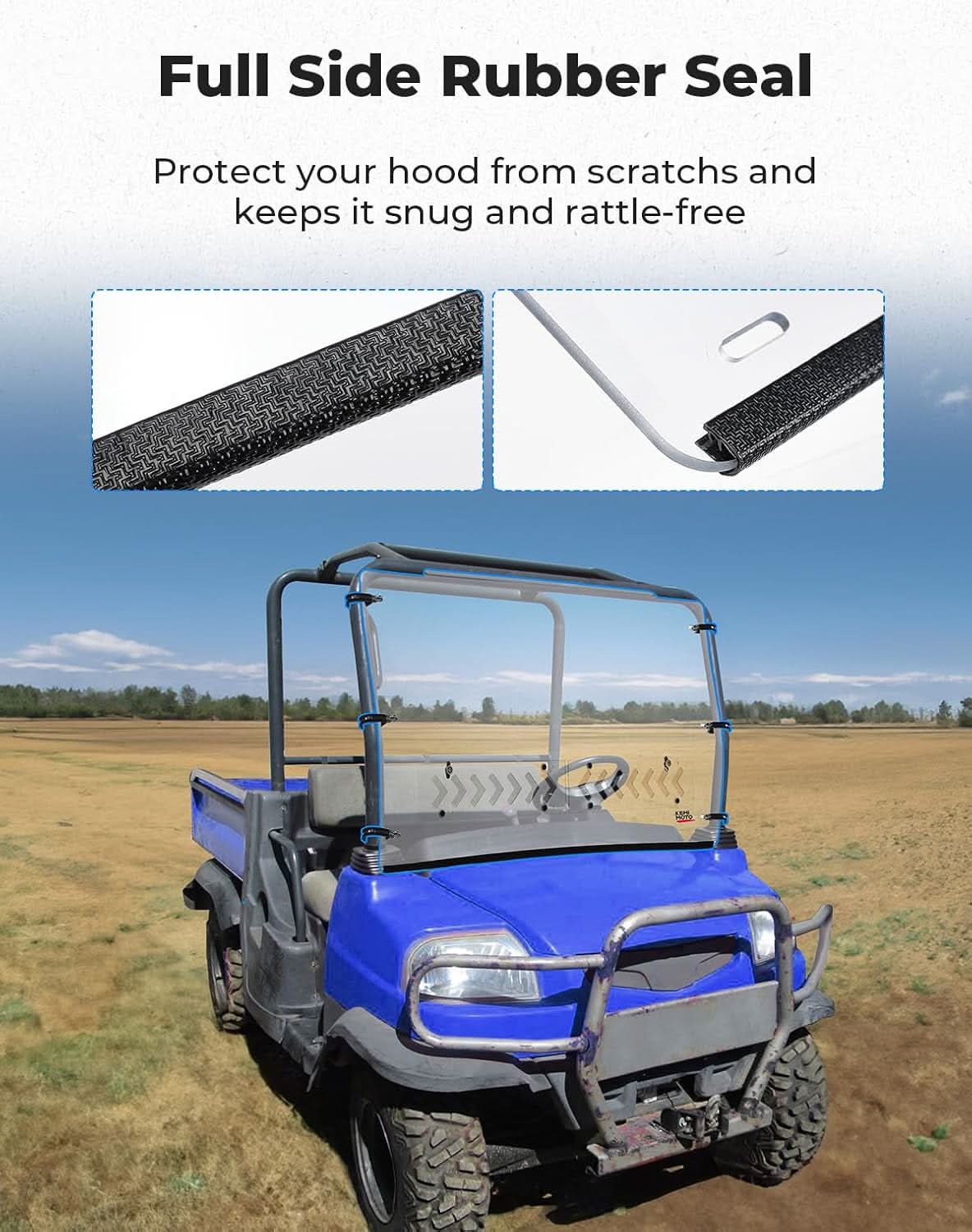 Front Windshield with Vent For Kubota RTV X900/ X1120