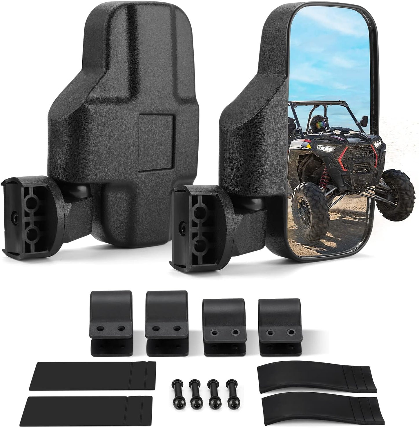 Kemimoto 360° Adjustable Side Mirrors for Can‑Am Maverick X3/RZR