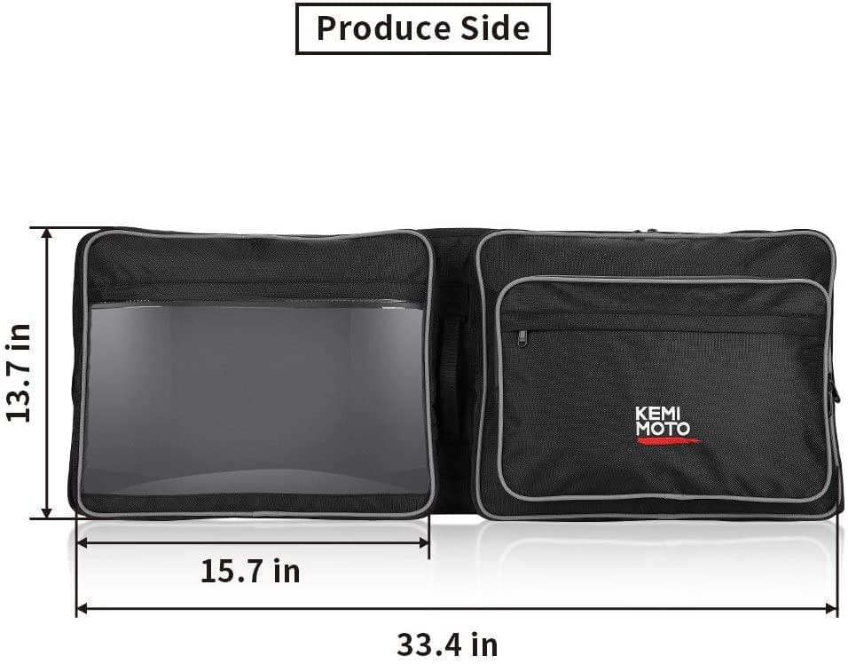 Kemimoto Overhead Roof Storage Bag for Polaris RZR PRO XP/4
