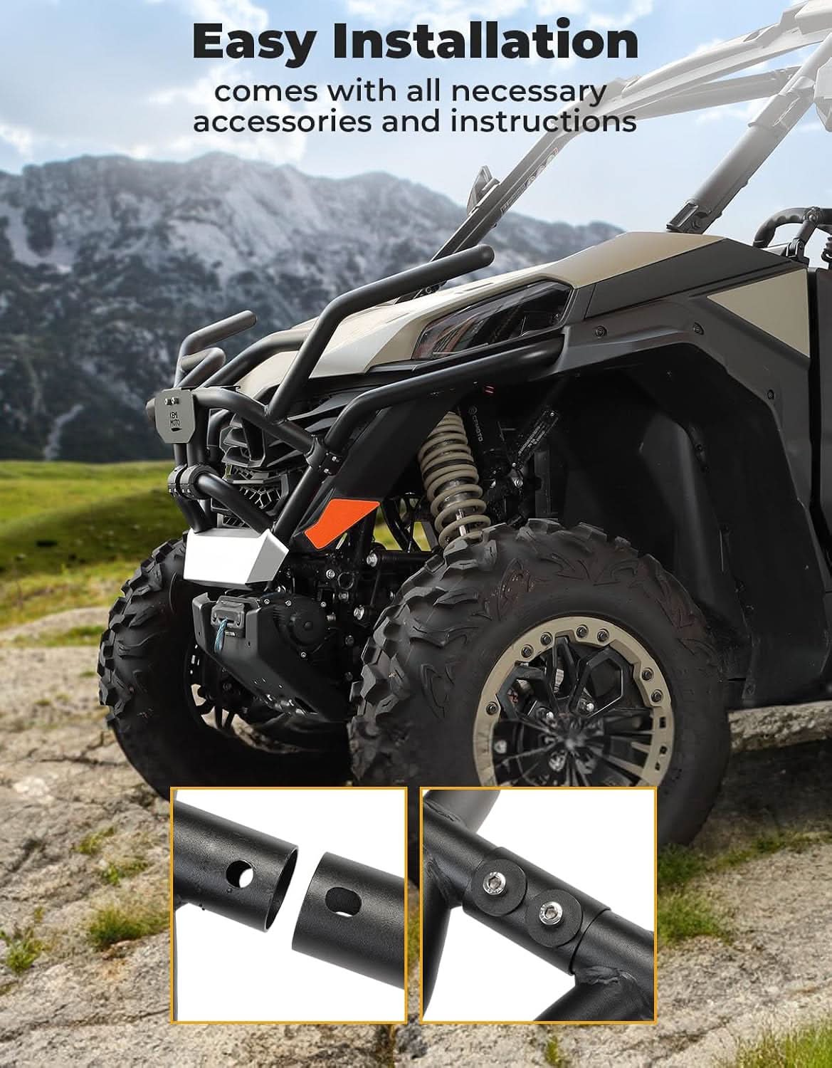 Kemimoto Front Bumper for CFMOTO ZForce 950 Trail 2023+