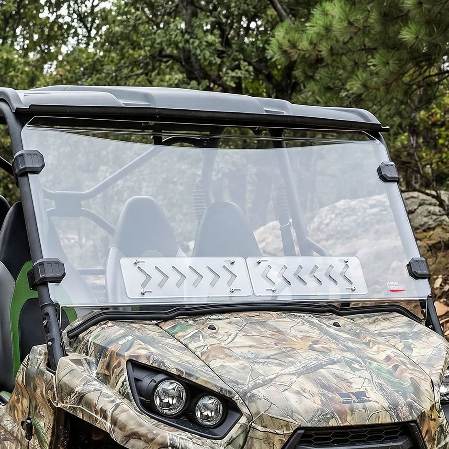 Kemimoto Vented Front Windshield for Kawasaki Teryx