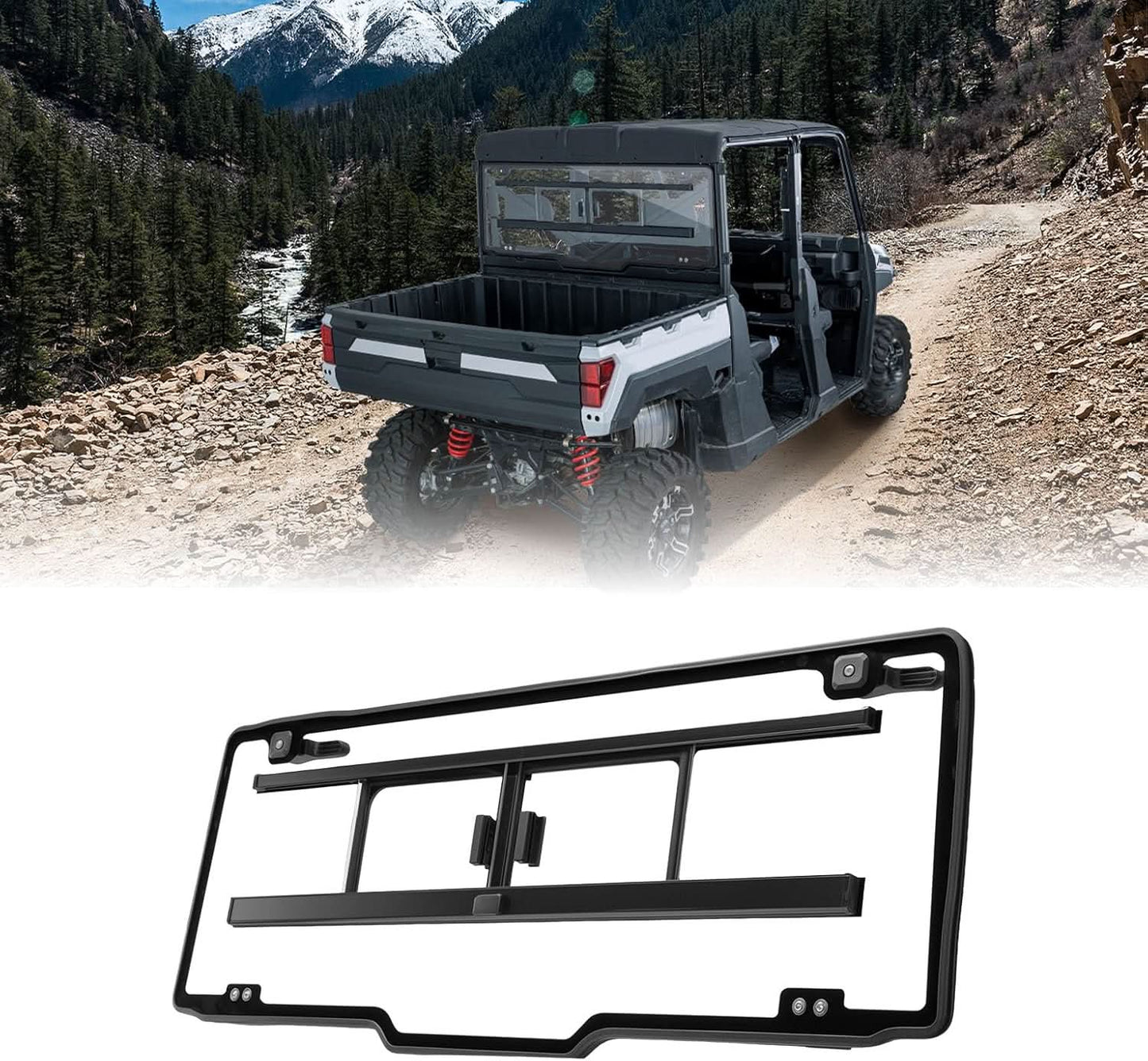 Sliding Glass Rear Window for Polaris Ranger 570/900/1000 XP Crew