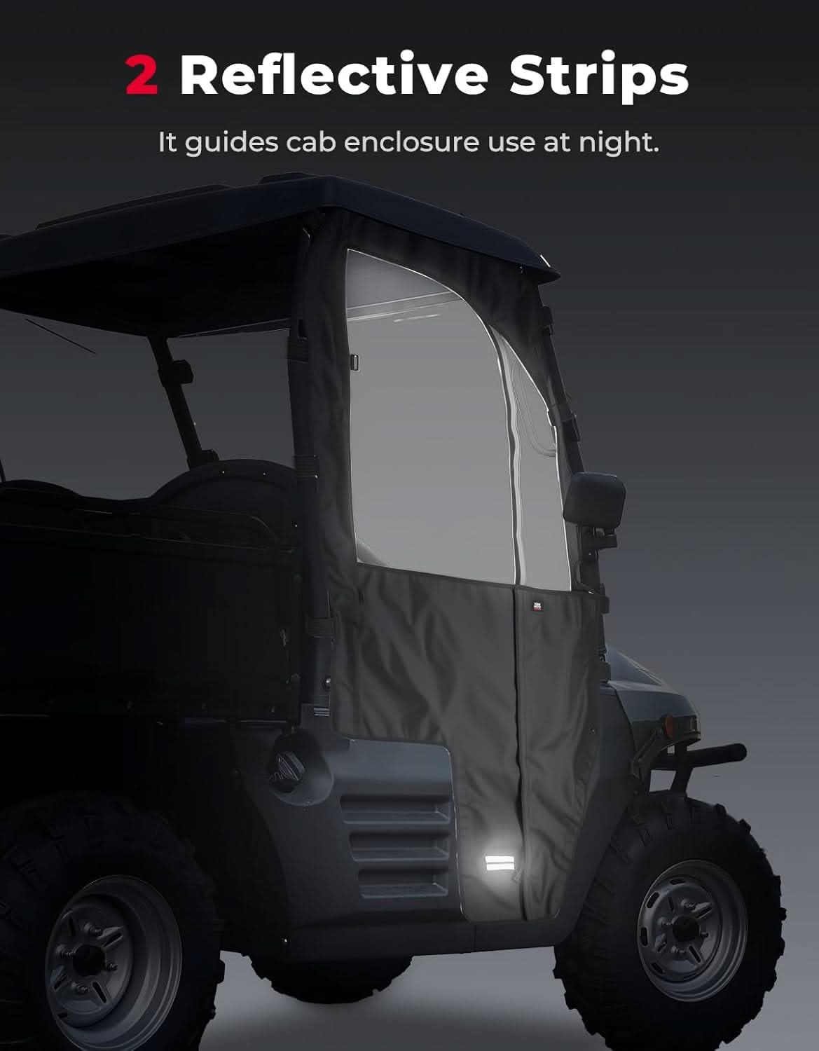 Kemimoto UTV Soft Cab Enclosure 98% Sealing for Hisun 400