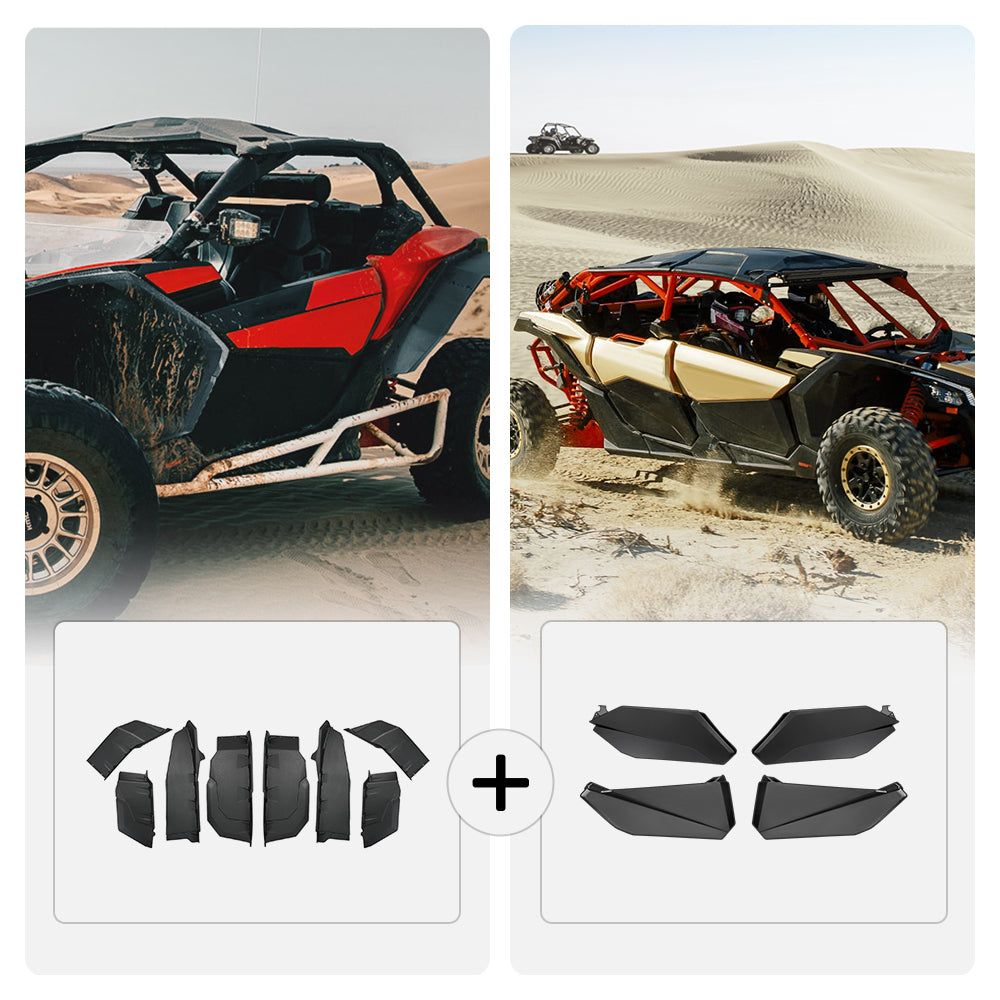 KEMIMOTO Lower Doors & Fender Flares for Can‑Am Maverick X3