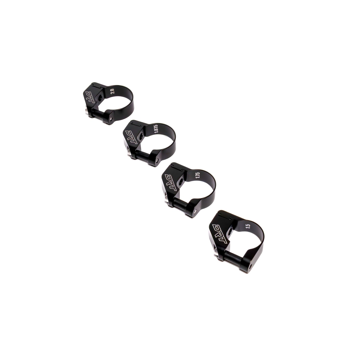 Billet Aluminum Universal Round Tube Clamp – Adjustable 1.5‑2.0" Fit
