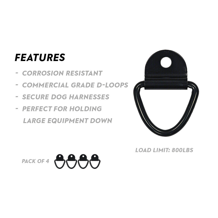 Heavy-Duty D-Loops Pack: Secure Tie-Down Points for Trailers and Trucks