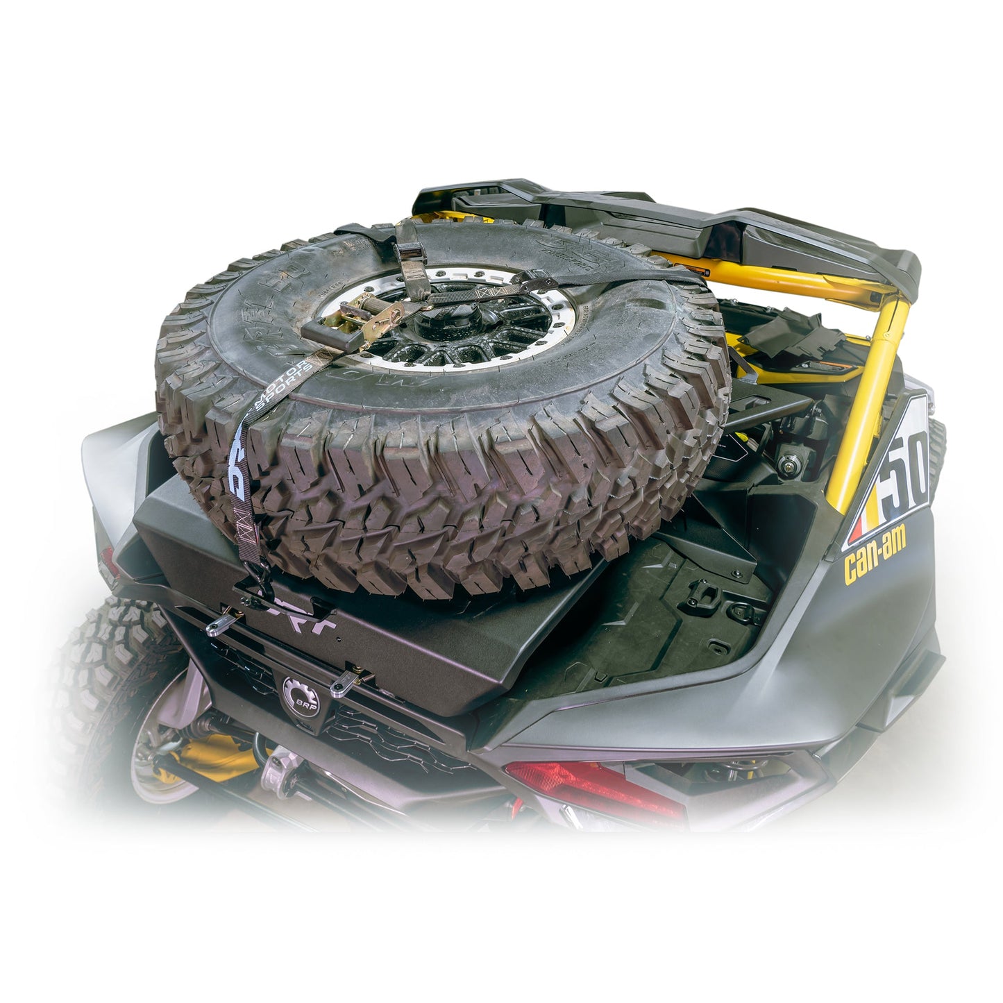 DRT Motorsports Can‑Am Maverick R 35" Tire Carrier Adventure Rack