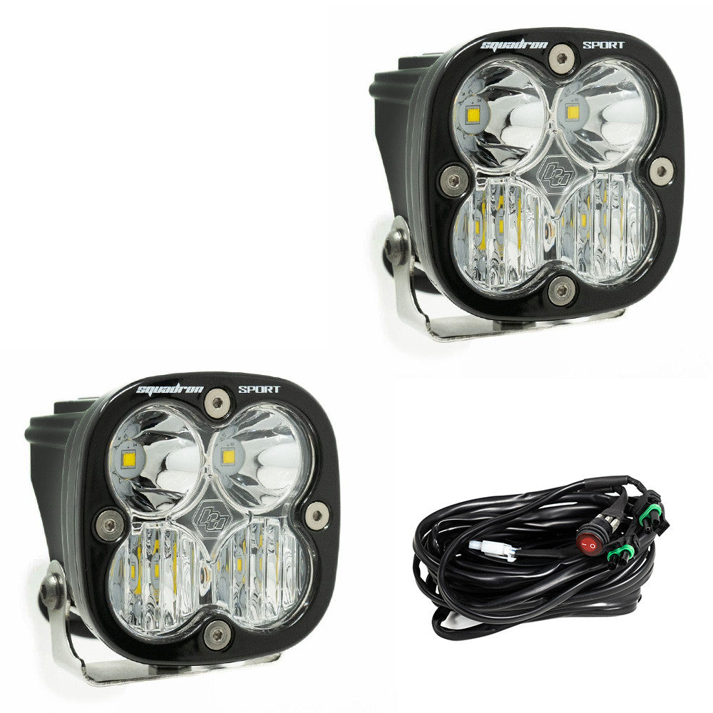 Squadron Sport Black LED Auxiliary Light Pods – Universal Fit