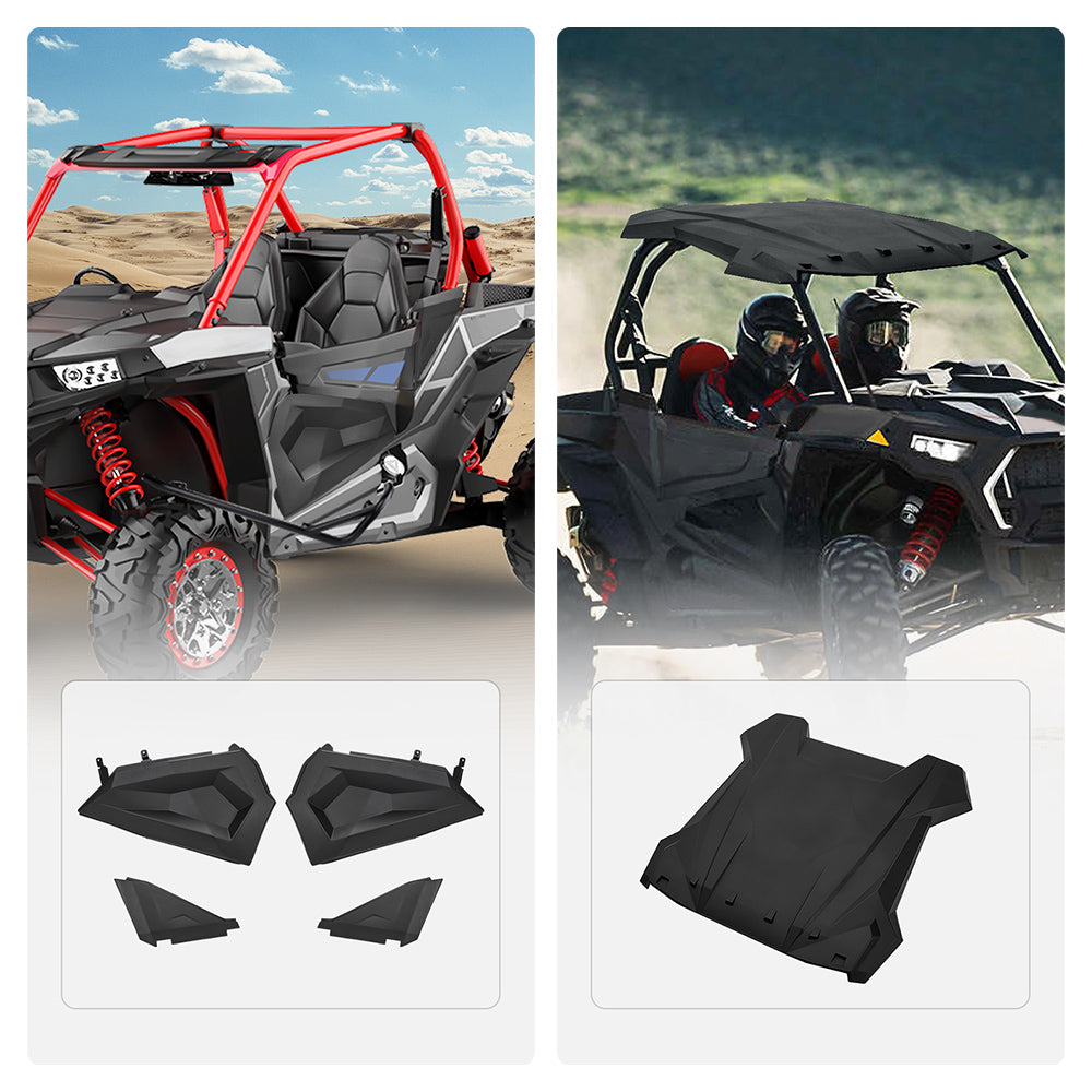 Kemimoto Lower Door Inserts Sport Roof Top for Polaris RZR