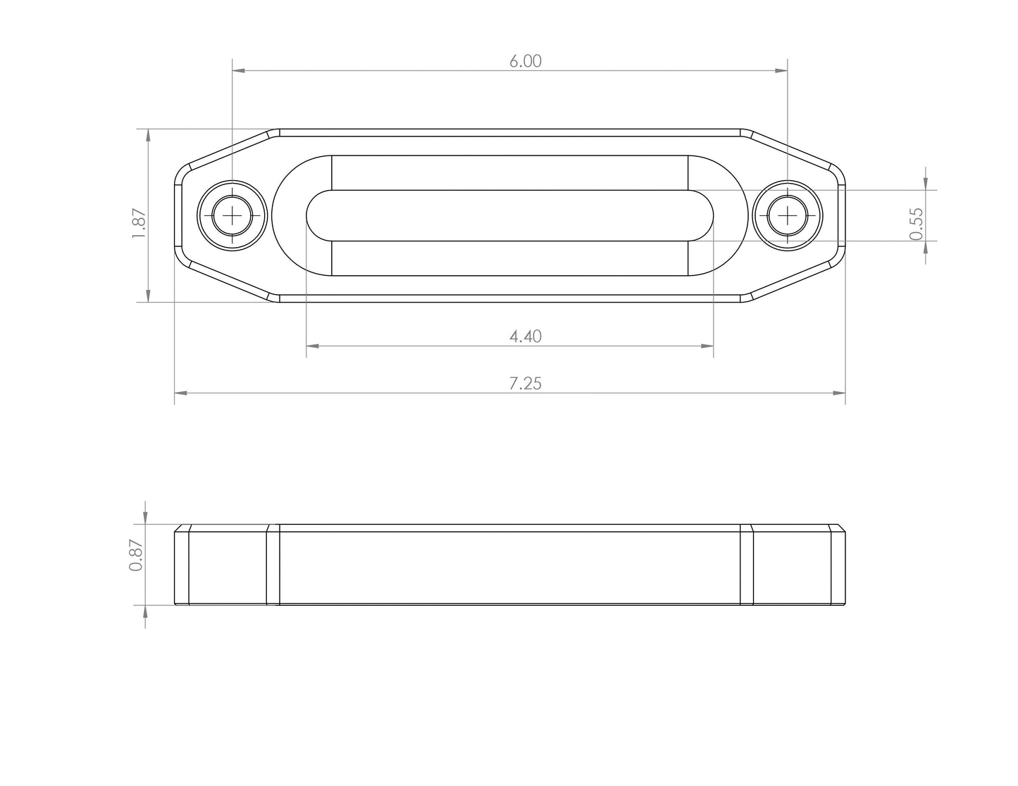 Billet Aluminum Winch Fairlead