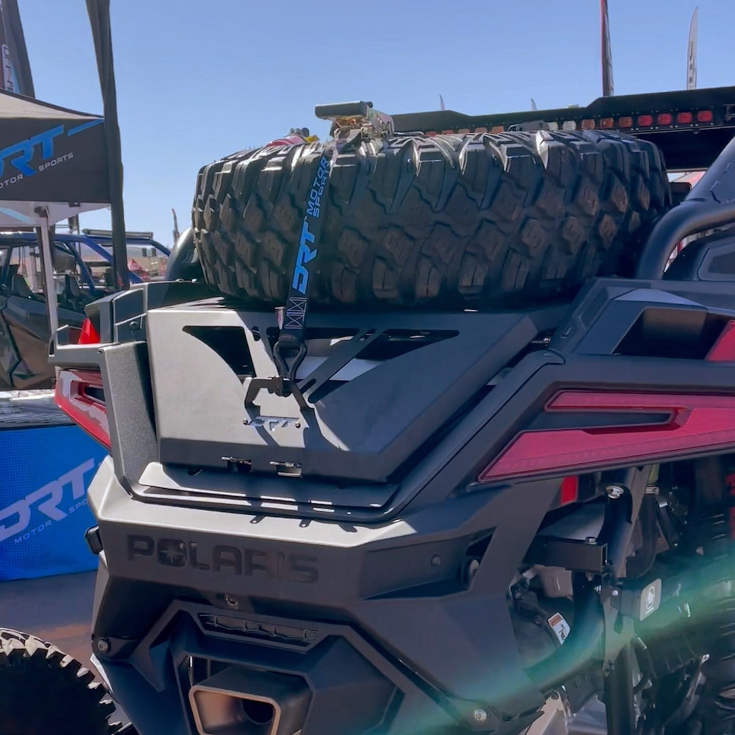 DRT Universal Ratcheting 3-Point Y-Strap Tire Harness Black