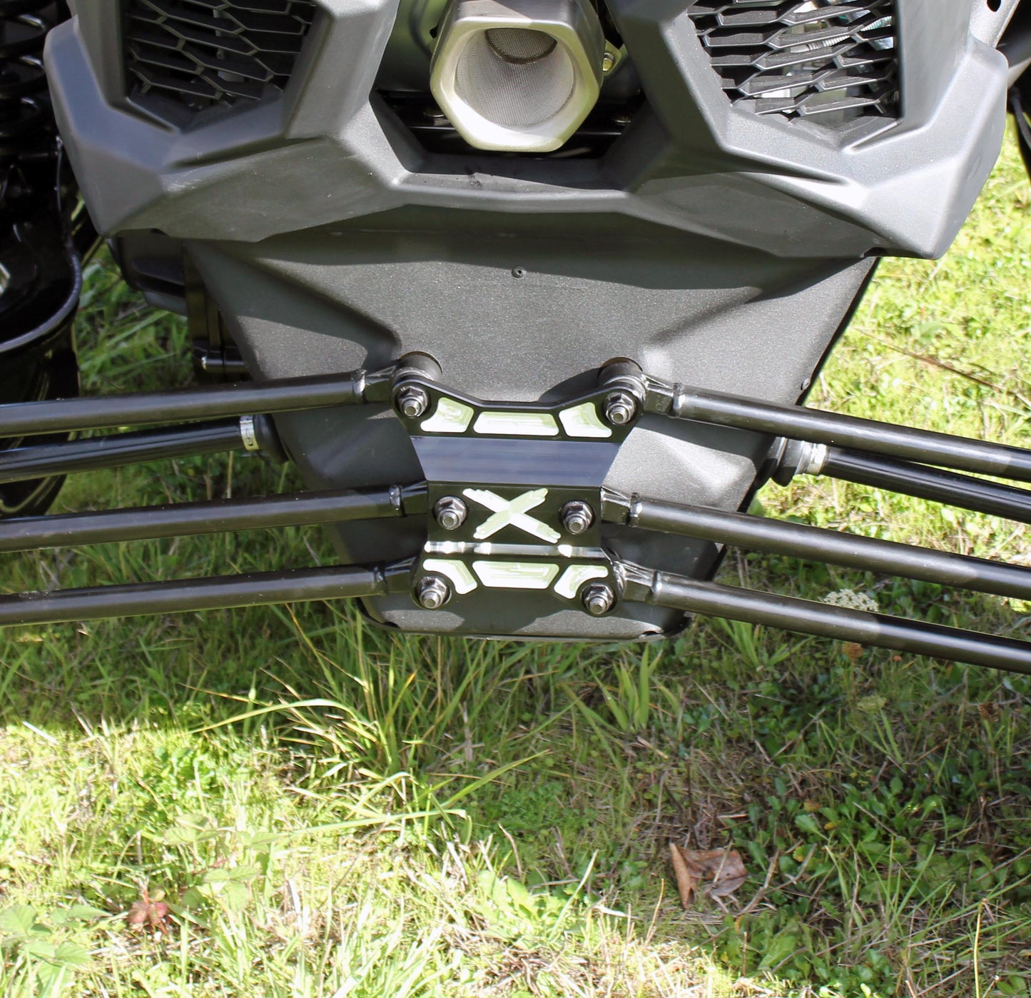 Can-Am X3 Rear Diff Plate Machined Aluminum Black
