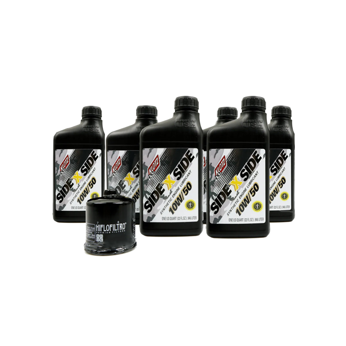 Klotz Polaris ProR 5W-50 Oil Change Kit 6-Quart