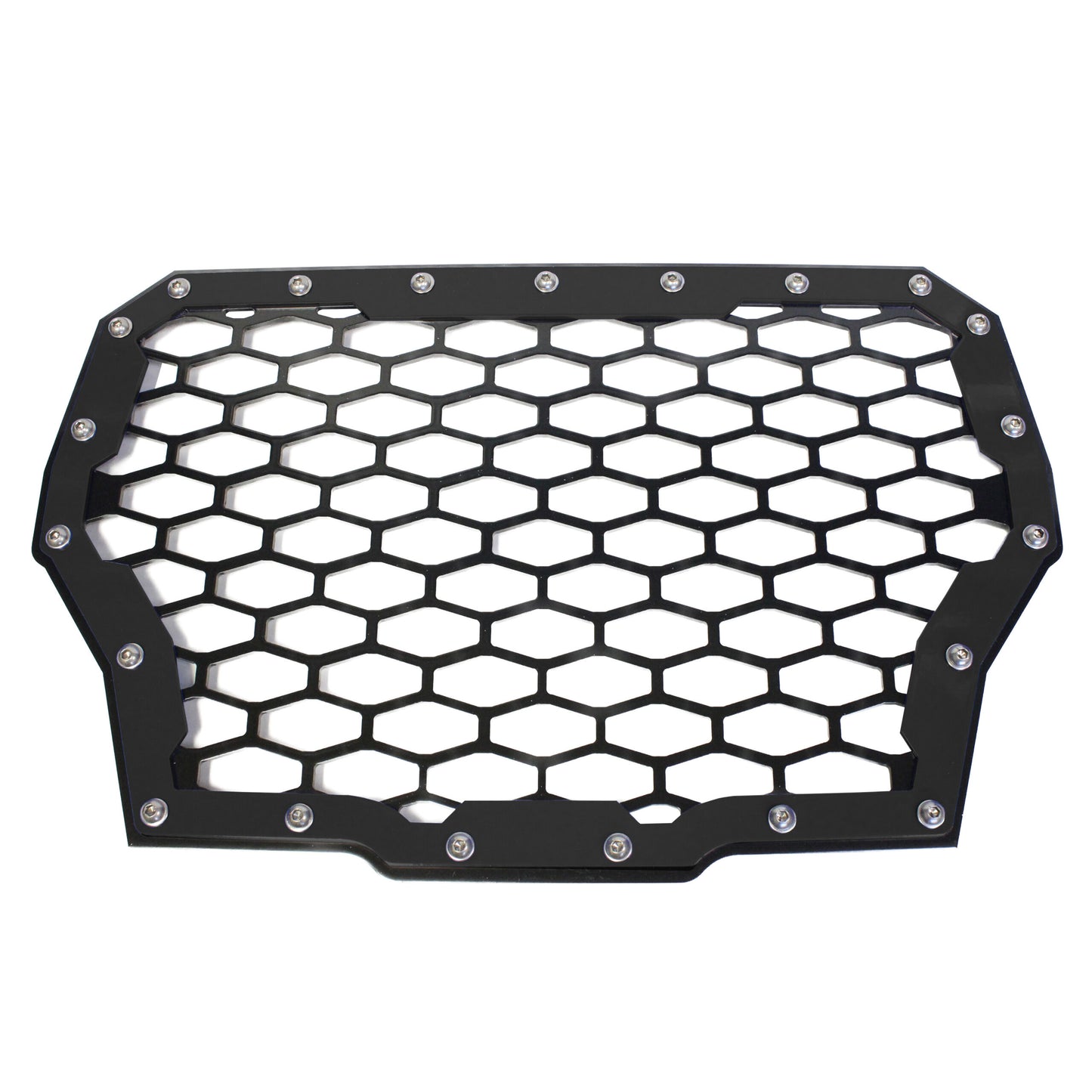 Polaris RZR XP Turbo Front Grill 2‑Panel Black Powder‑Coated