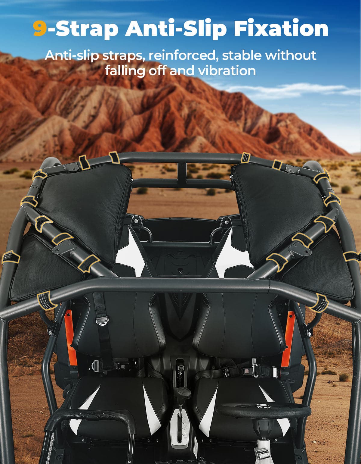 Kemimoto 1680D Waterproof Roof Bag for CFMOTO ZForce 500/800/1000