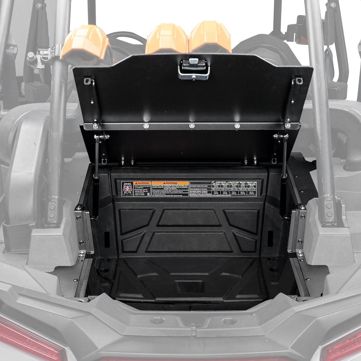 Aluminum UTV Trunk Bed Enclosure for Polaris RZR XP 1000 2014-2023