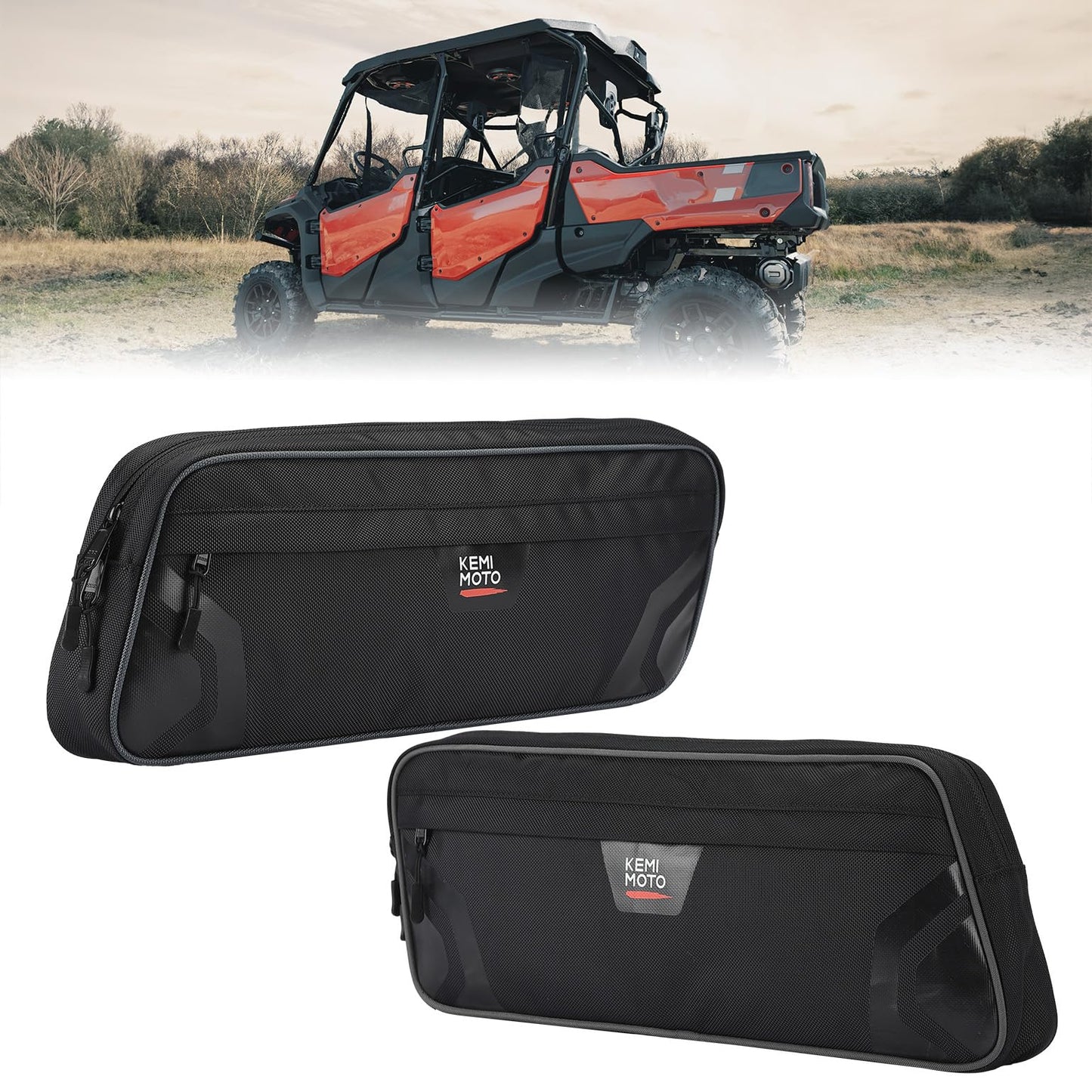 Kemimoto Lower Door Bags Oxford Fabric for Pioneer 1000-5/1000-6