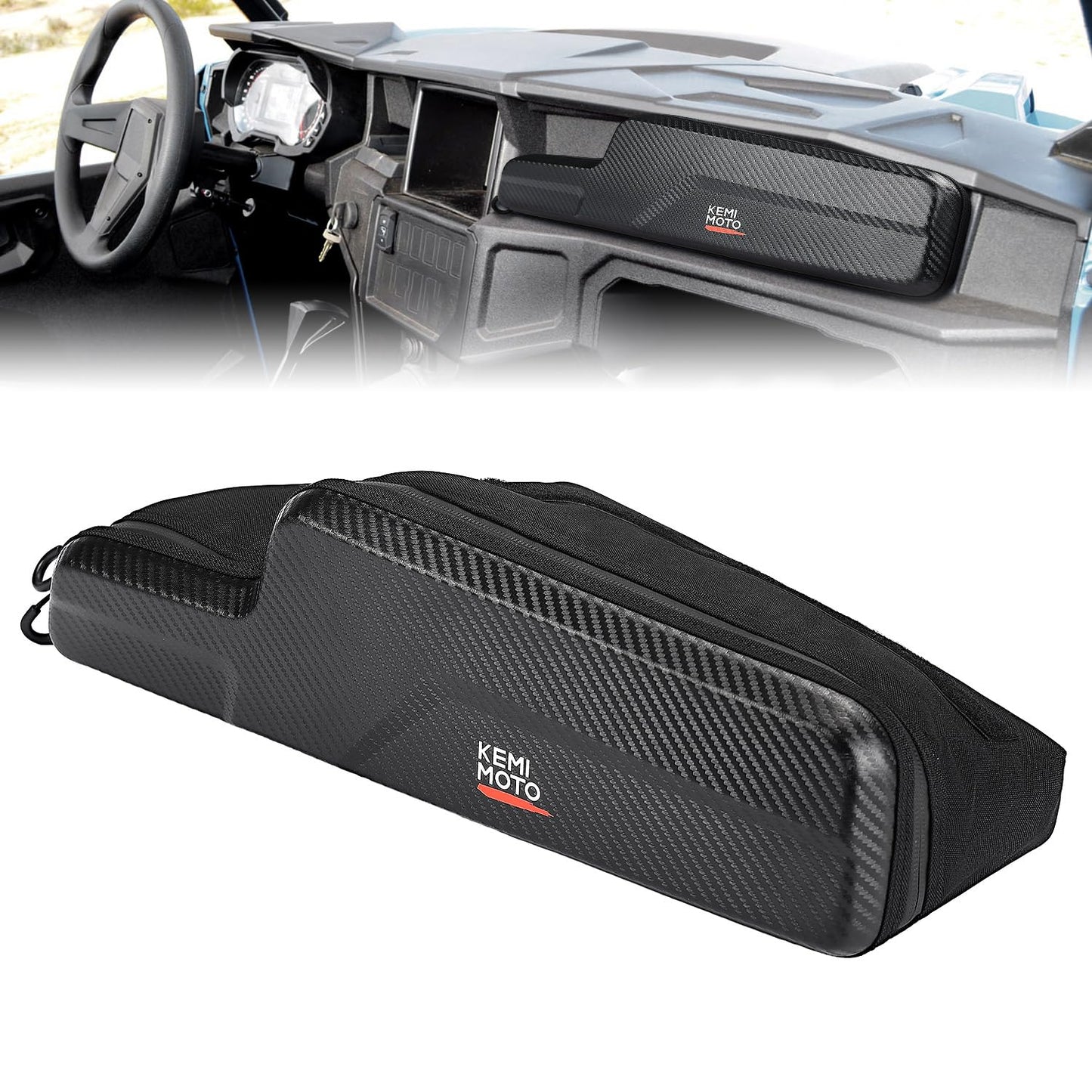 Kemimoto Dashboard Storage Bag for Polaris General 1000/4 1000