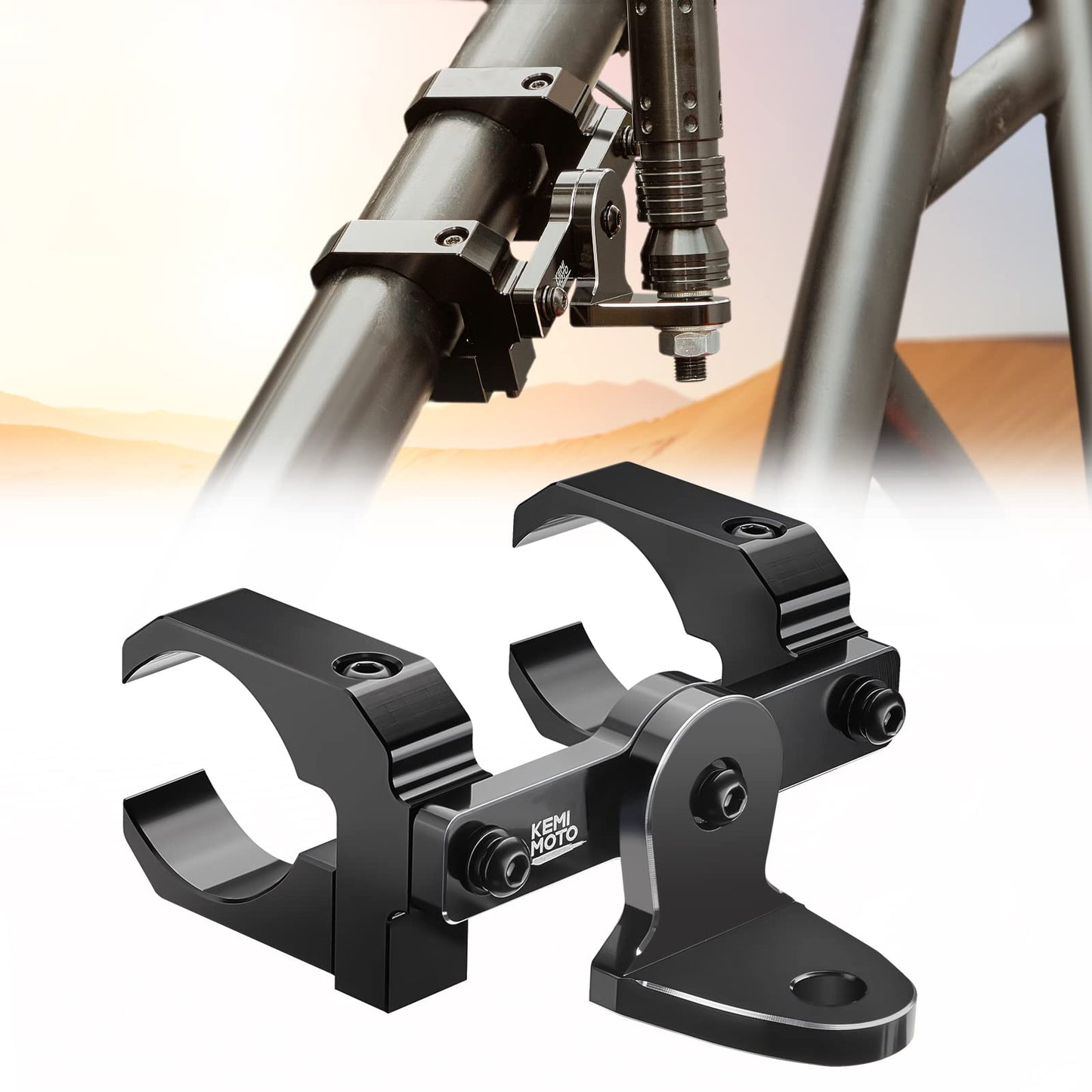 Kemimoto Aluminum UTV Whip Light Mount