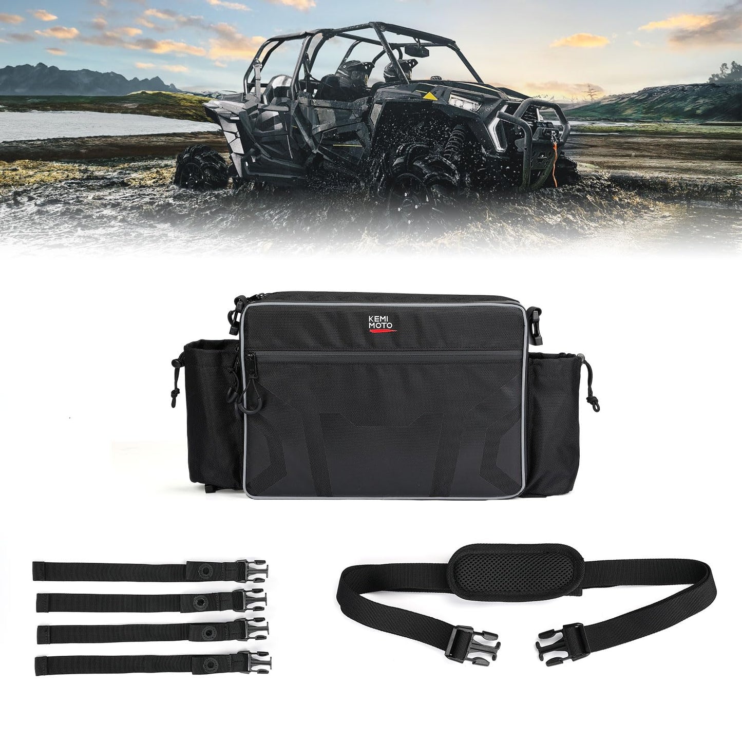 Kemimoto UTV Storage Bag for Pioneer 1000-6, RZR XP 1000