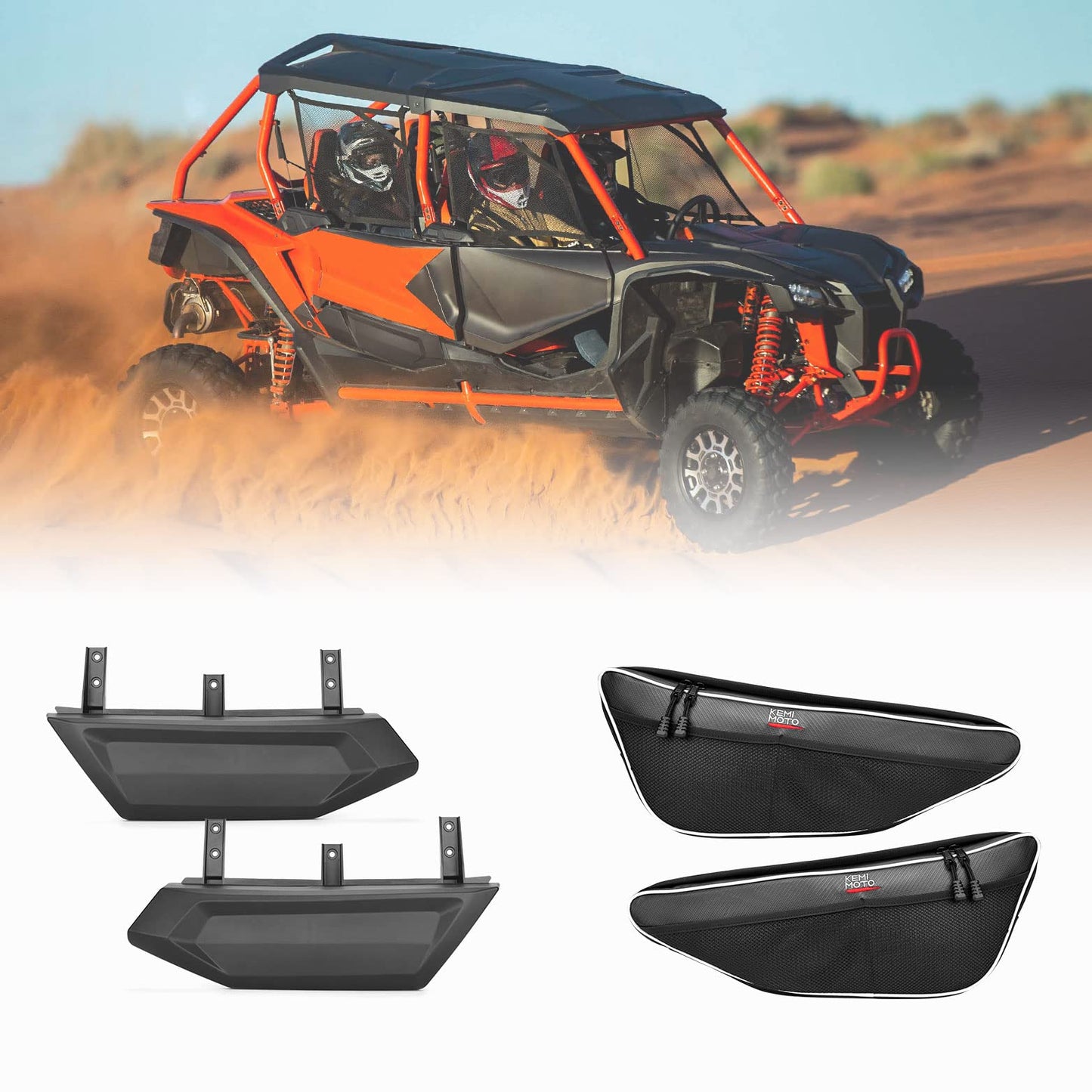 Kemimoto Door Bags & UTV Lower Panel Insert for Talon
