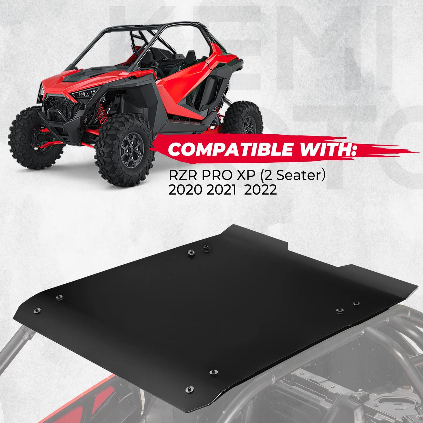 Kemimoto PRO XP Aluminum Roof Black Hard 2020-2026