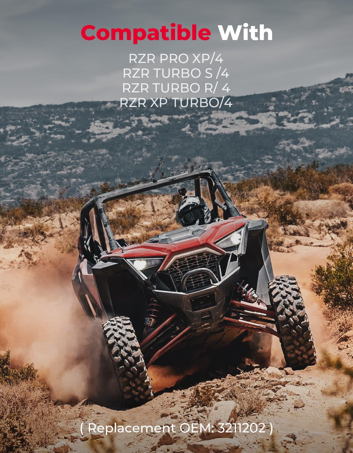 Kemimoto UTV Heavy Duty Carbon Belt for RZR XP Turbo
