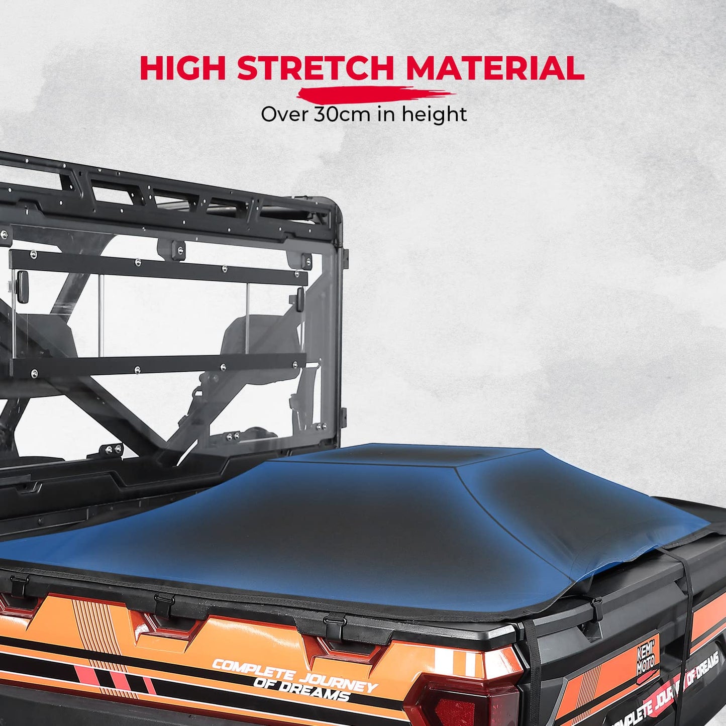 Kemimoto UTV Cargo Bed Cover for Polaris Ranger XP 1000