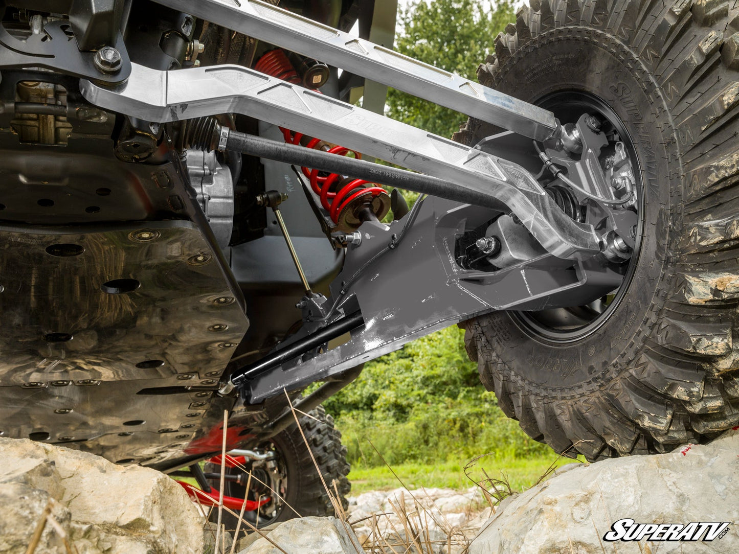 SuperATV Polaris RZR Turbo R Rear Toe Link Kit Chromoly