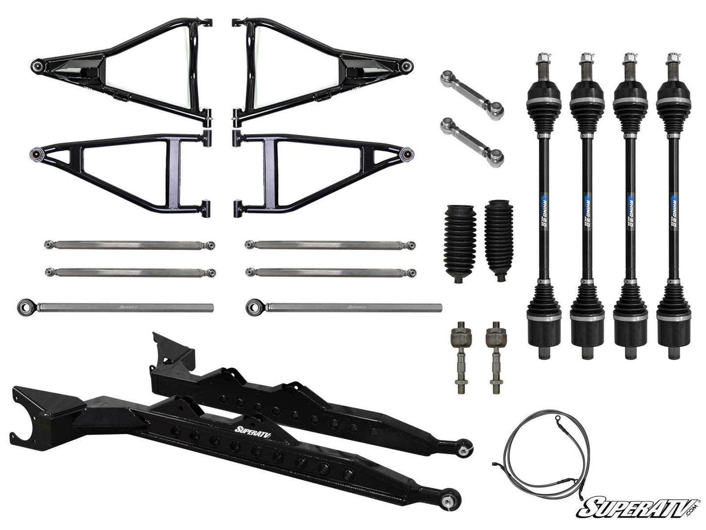 SuperATV Polaris RZRXP Turbo 3" Chromoly Long Travel Kit