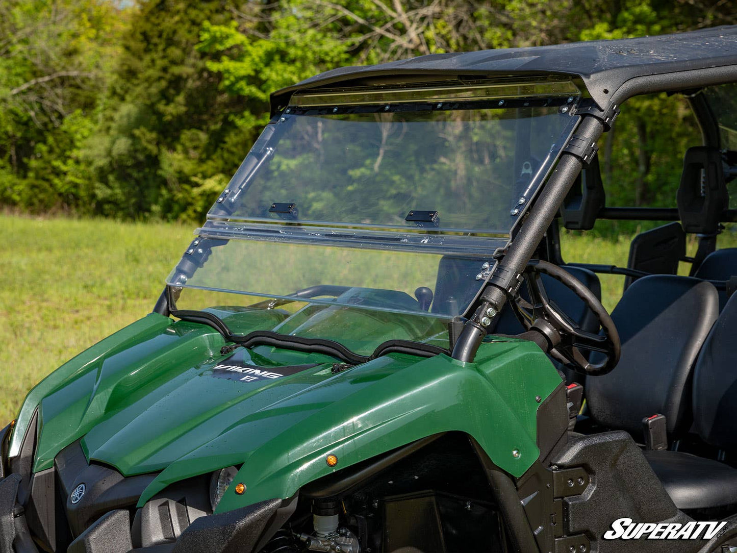 SuperATV Yamaha Viking Flip Windshield Scratch Resistant Polycarbonate