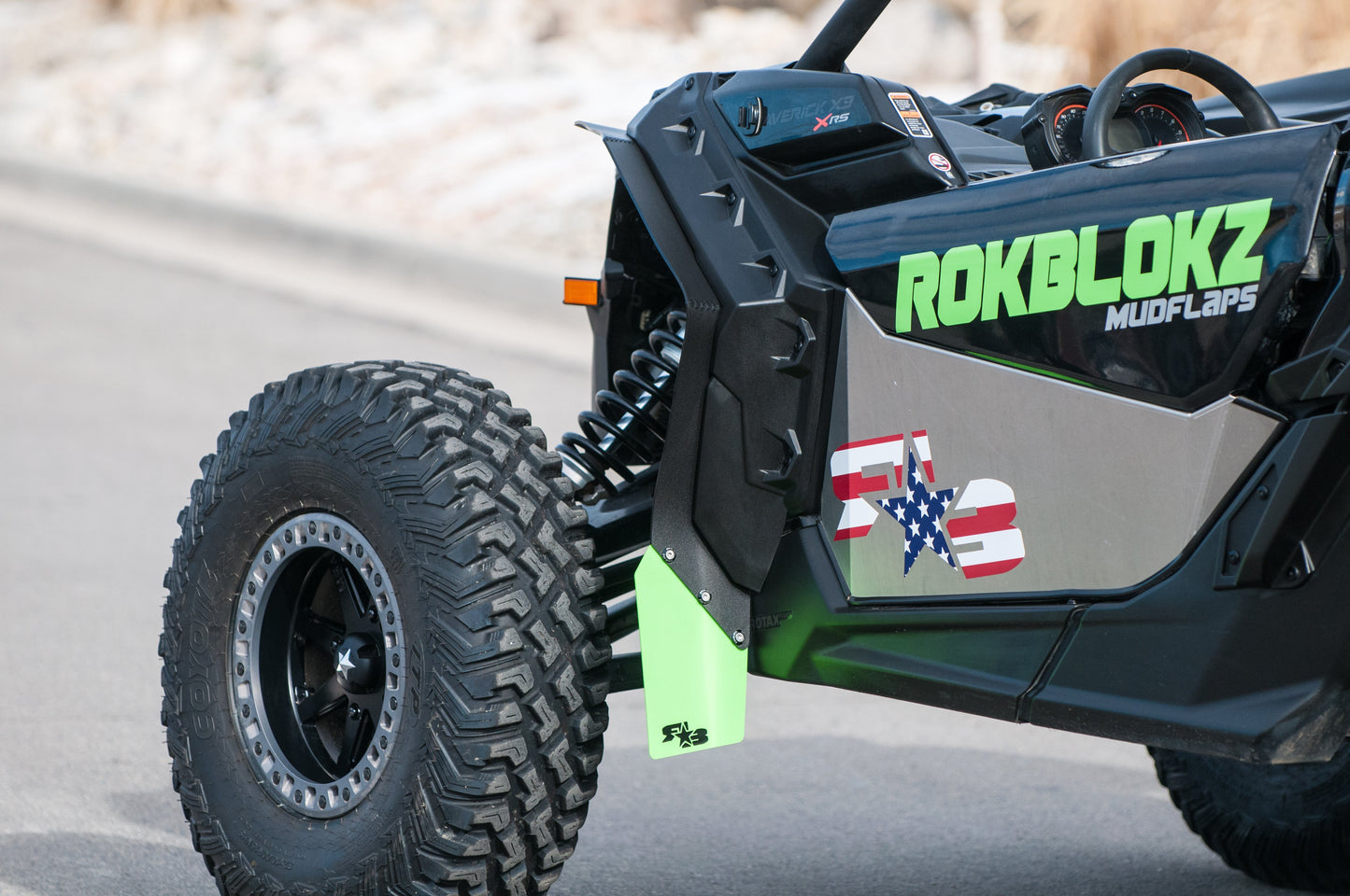 CAN-AM MAVERICK X3, X DS, X RS 2017+ Mud Flaps REQUIRES BRP FENDER FLARES