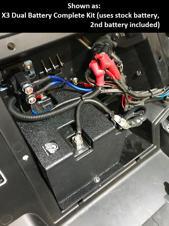 UTV Stereo Can-Am X3 Dual Battery Mount (Mount Only)