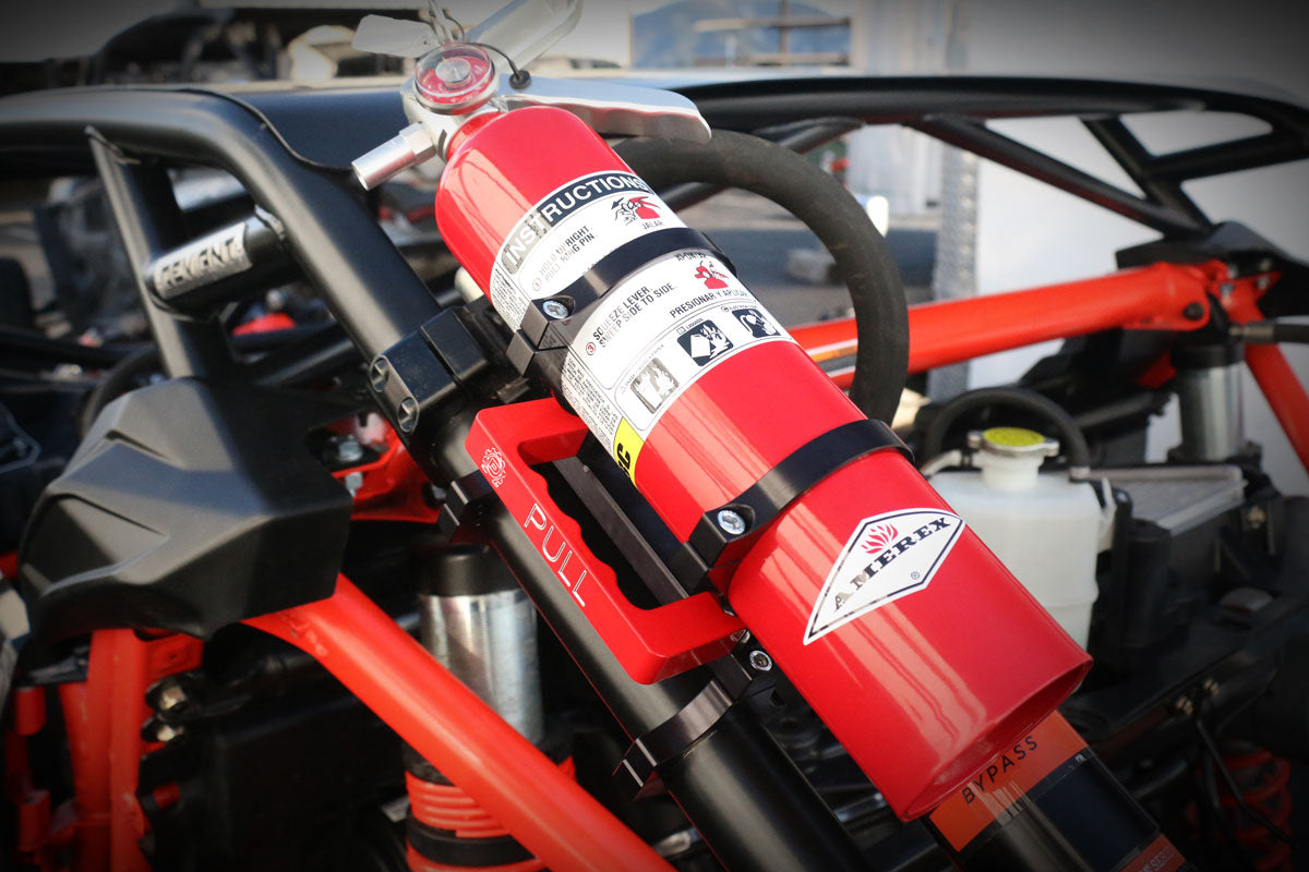 Quick Detach Mount with Fire Extinguisher