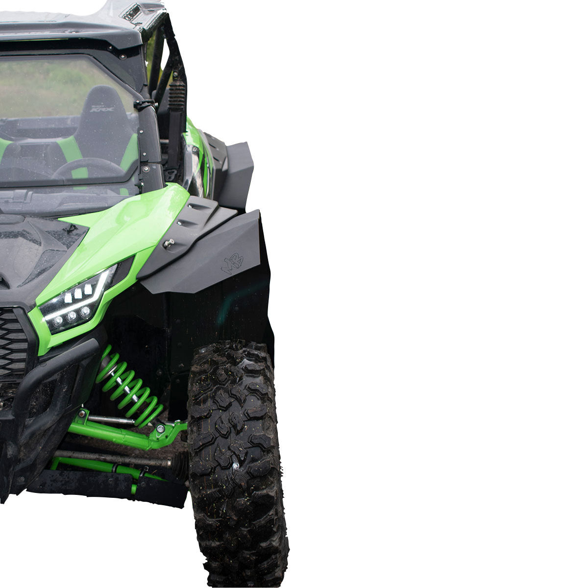 Kawasaki Teryx KRX 1000 OEM Wide Fender Flare Fender Extensions (Super Max Coverage)