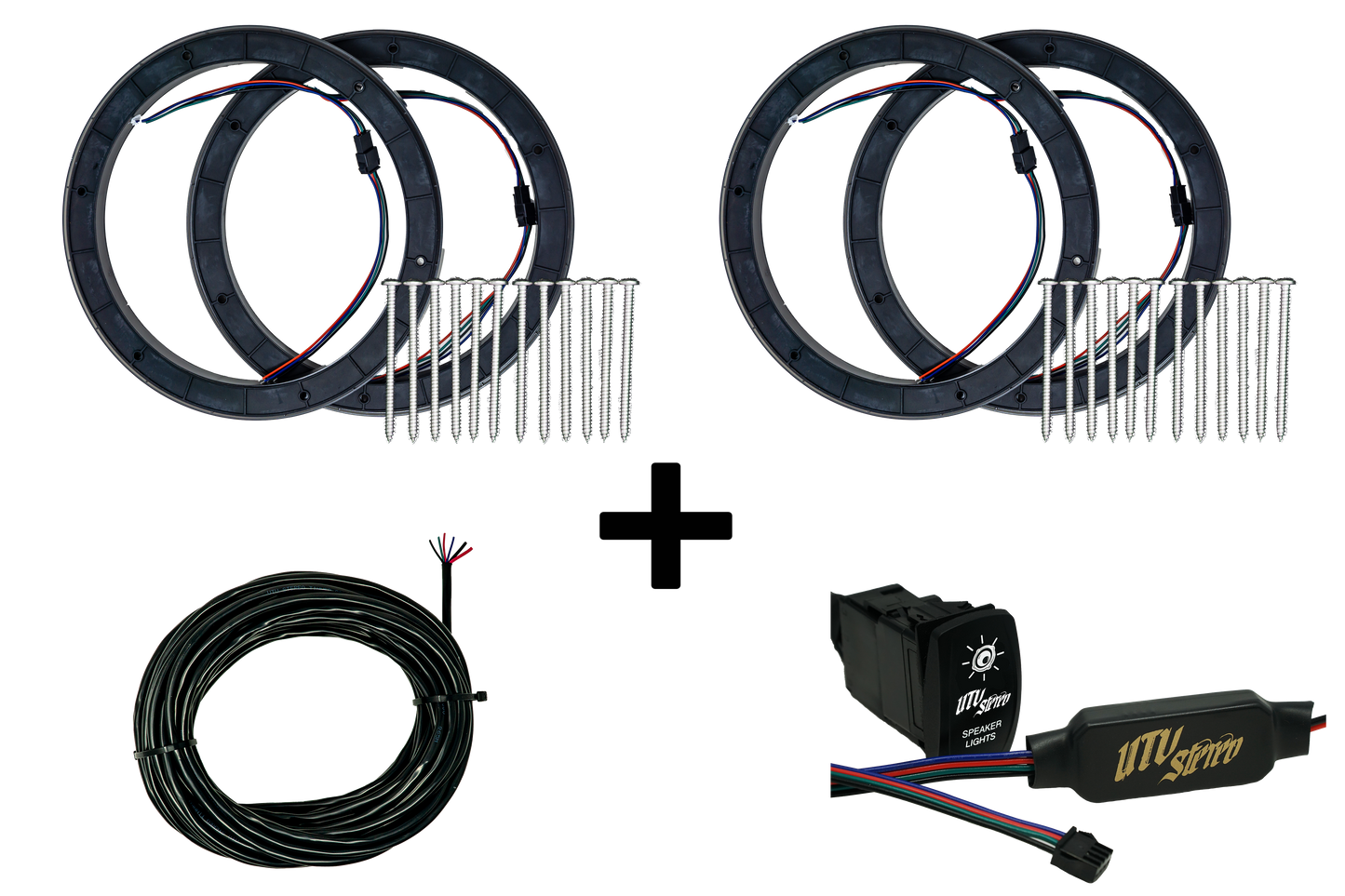 8" RGB LED Speaker Rings (Pair)