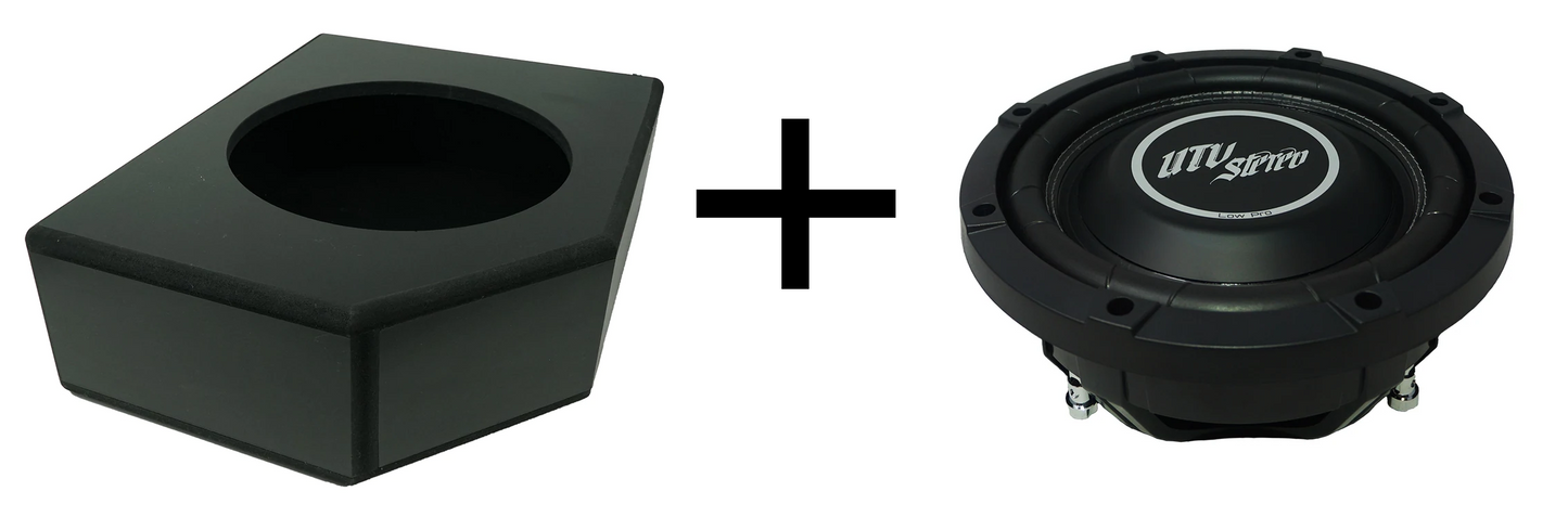 Can-Am X3 Low Profile Front Passenger Side 10” Sub Box Enclosure – Unloaded