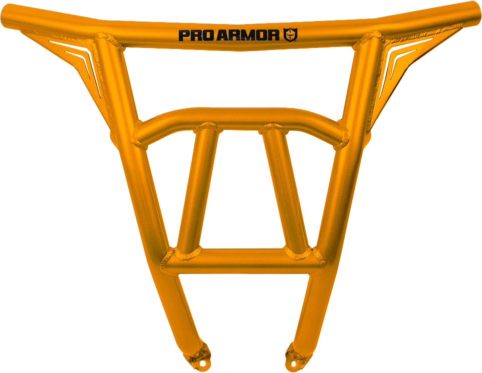 Rear Sport Bumper Orange Rust Metallic Pol