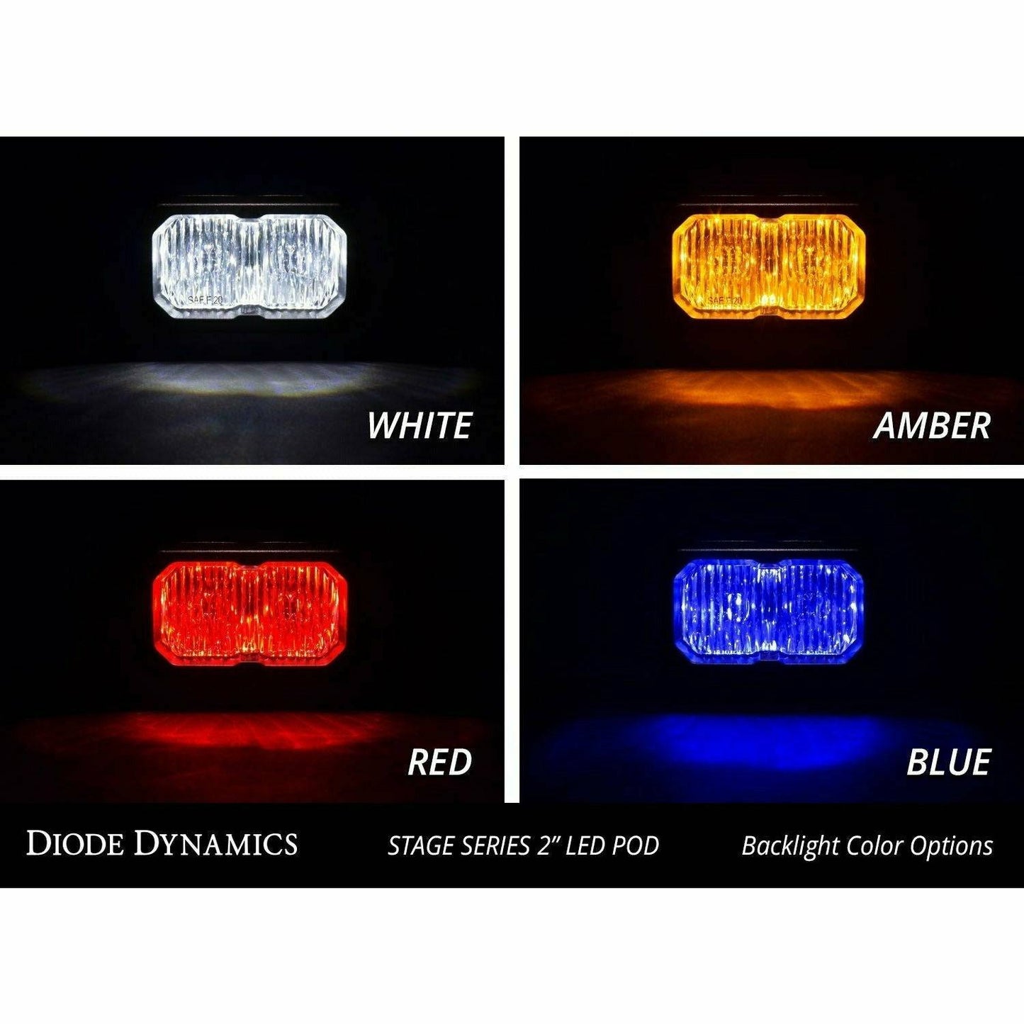 Stage Series 2" White Sport Standard LED Pod