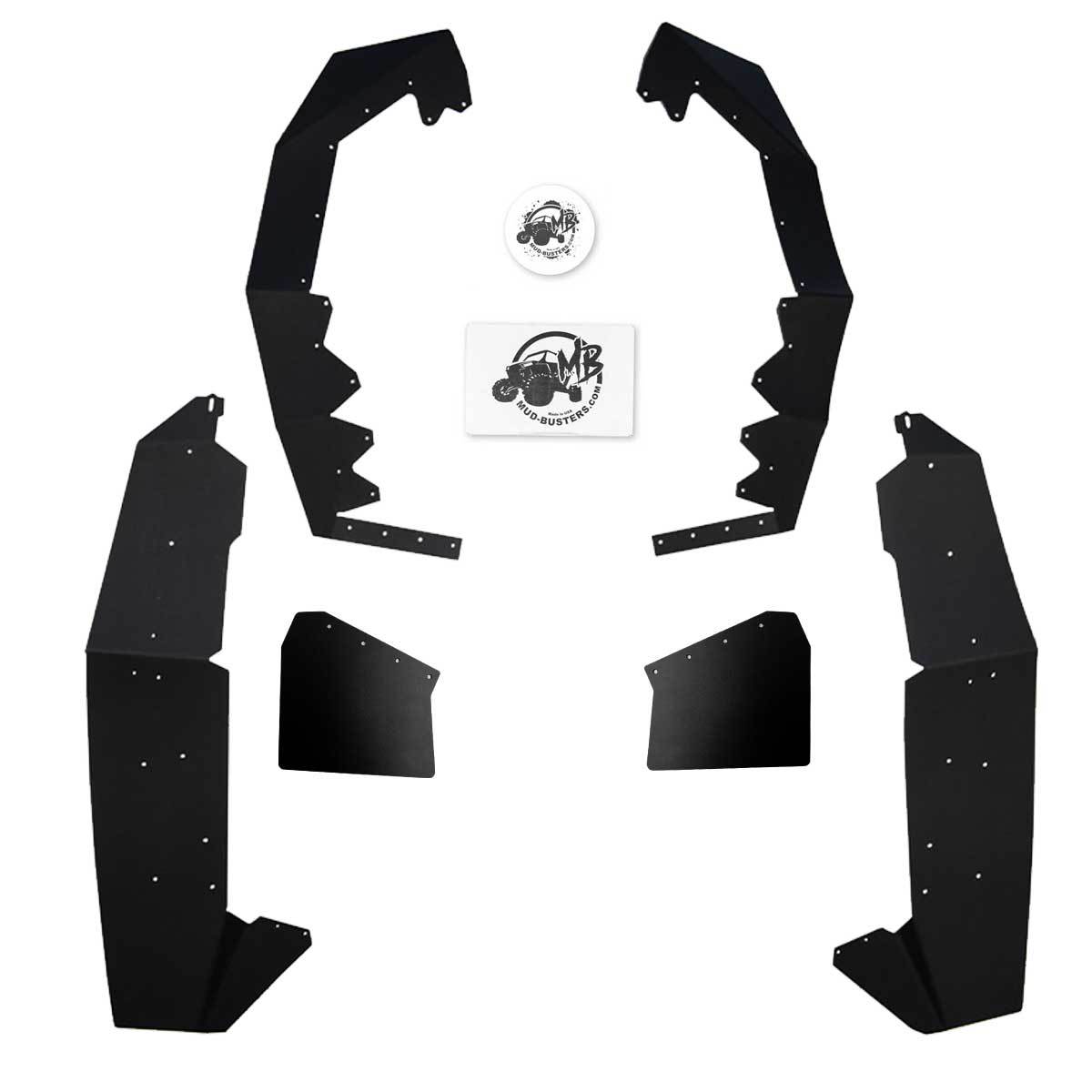 2022+ Polaris RZR Pro and Turbo R OEM Fender Extensions - Max Coverage