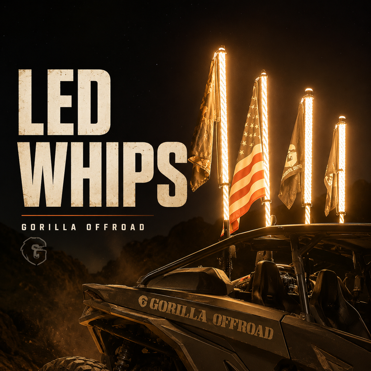 LED whips for UTVs