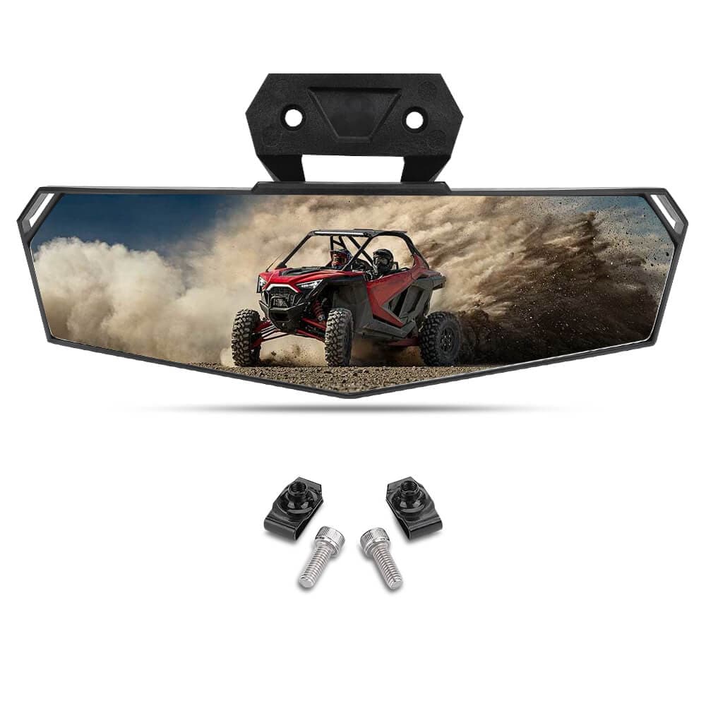 KEMIMOTO Center Rear View Mirror & Front Camera Kit High-Density Aluminum