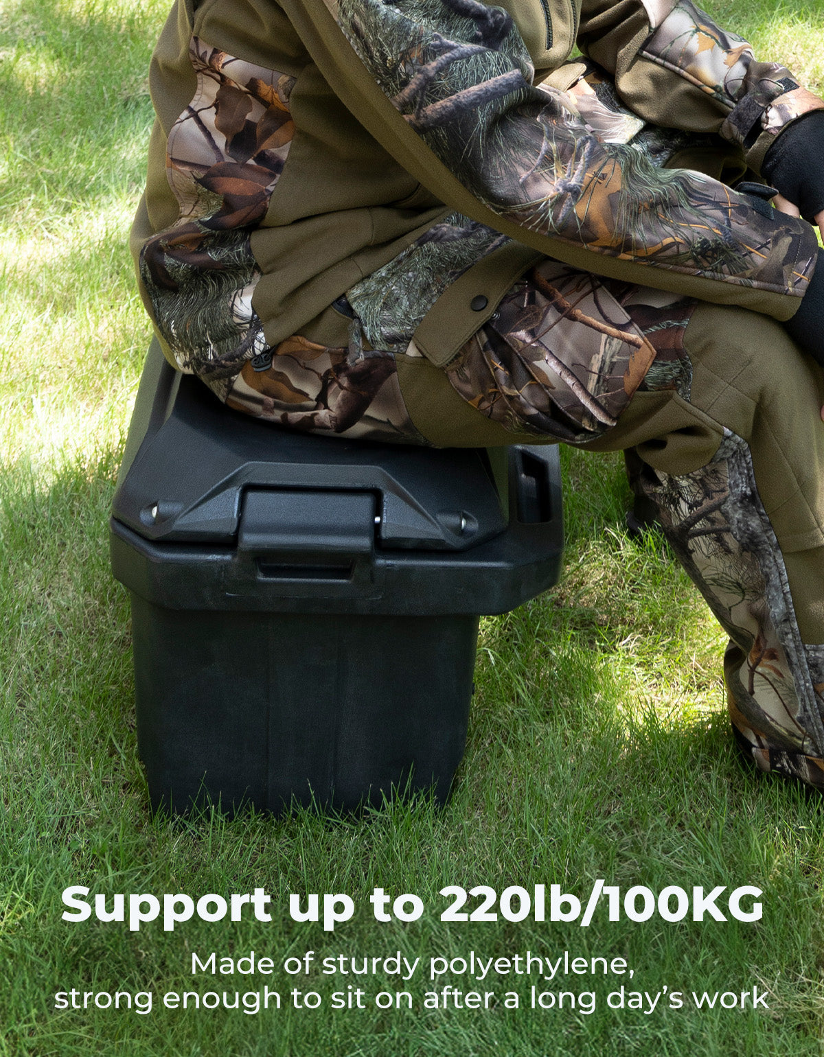 KEMIMOTO 45L Left Side Storage Box for Polaris Ranger