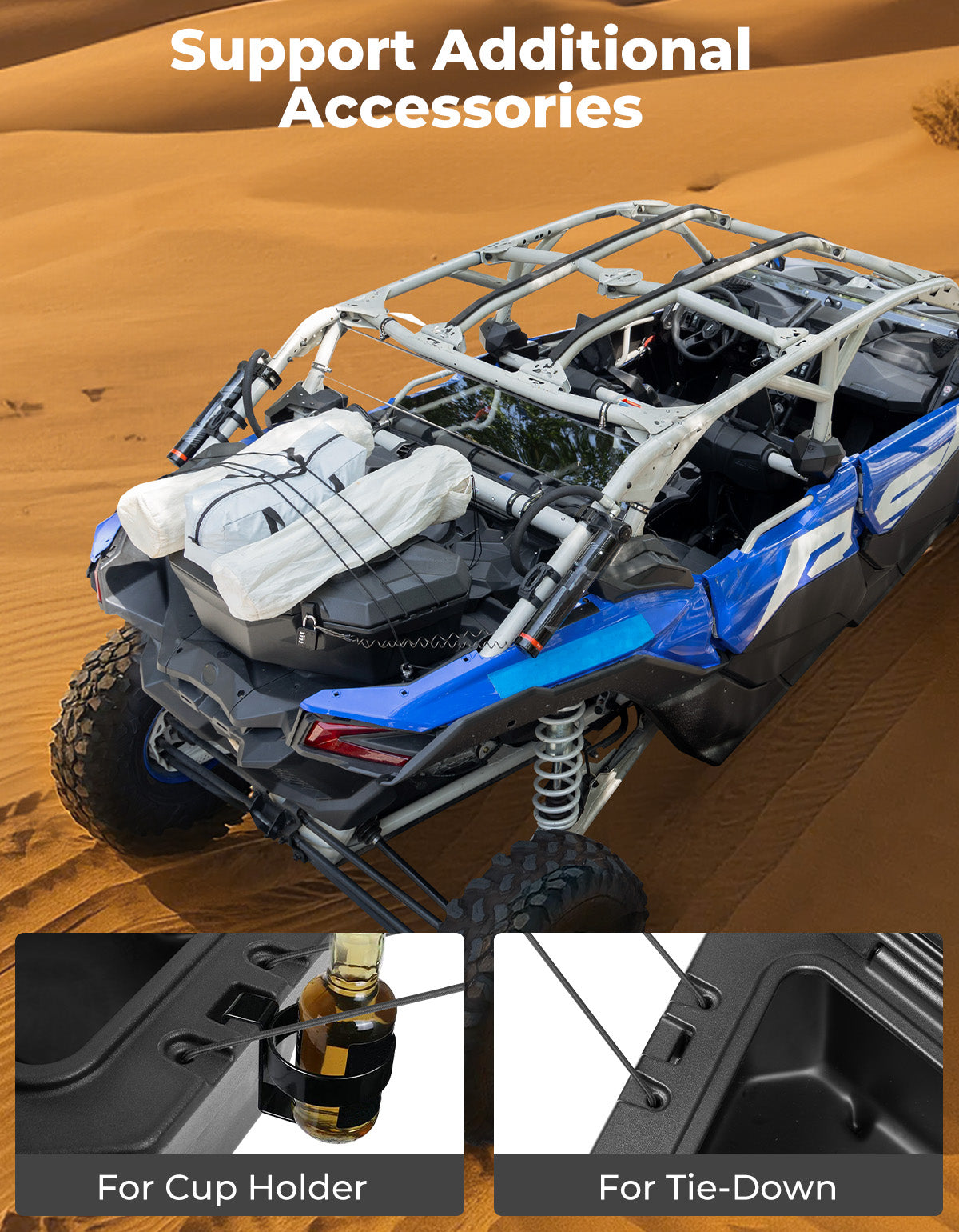 Kemimoto 30L Rear Storage Box for Can‑Am X3/MAX