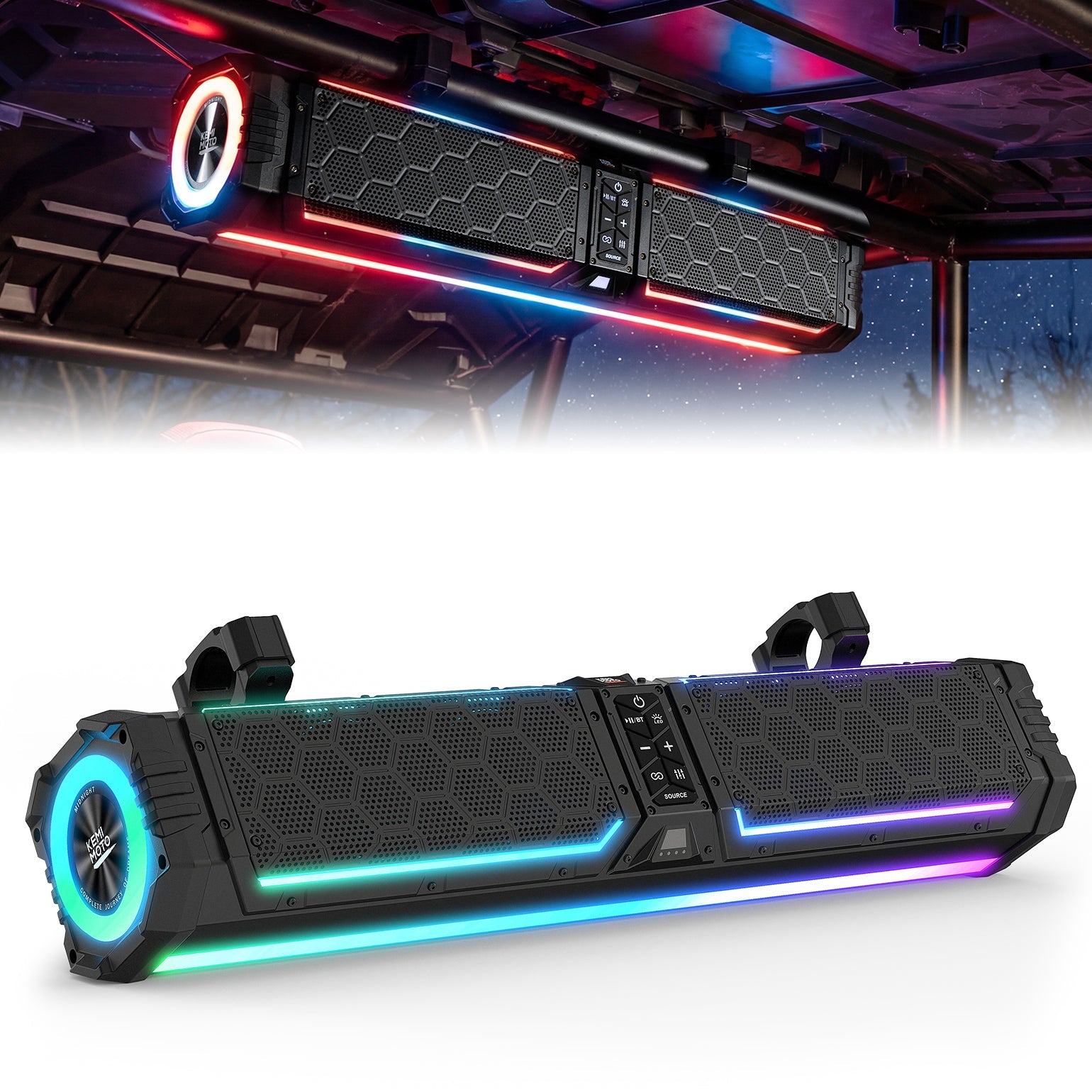 Kemimoto Midnight 70 Gen2 Soundbar 680W Max Power IP66 Waterproof