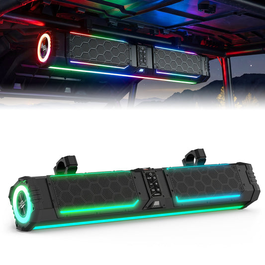 Kemimoto Midnight 80 Gen2 Soundbar for Can‑Am Polaris 680W IP66